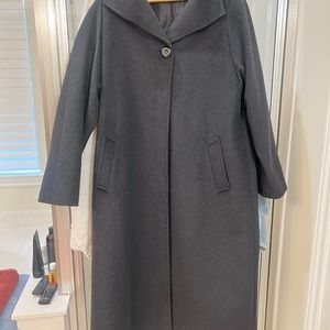 JONES NEW YORK of ling Colar Coat in Black 65% wool